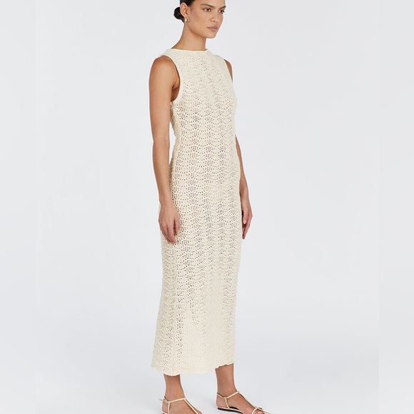 NWOT DISSH Gisele buttermilk crochet dress - Picture 3 of 5